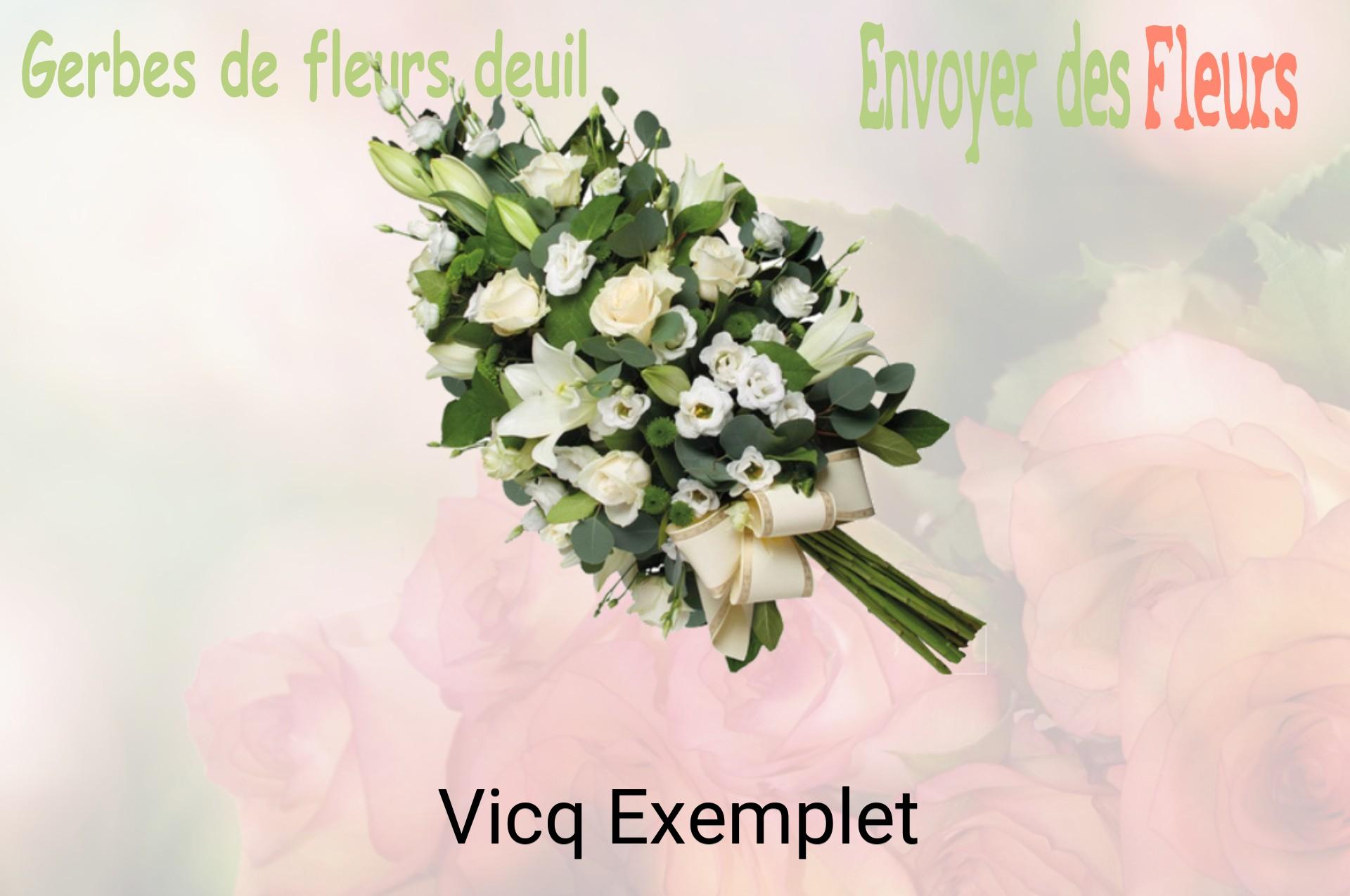 Gerbe de fleurs de deuil livrée à Vicq-Exemplet